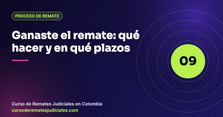 Qué hacer si ganas un remate judicial: pago del saldo y del impuesto dentro de cinco días